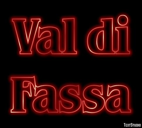 Val di Fassa Efekt tekstowy