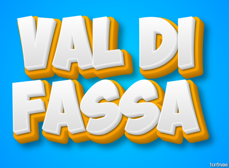 Val di Fassa Efekt tekstowy