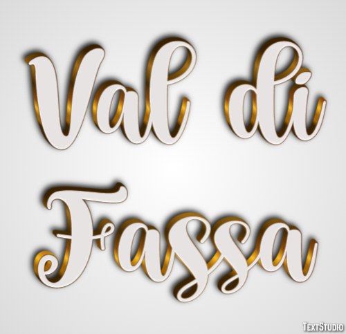 Val di Fassa Efekt tekstowy
