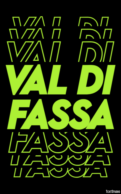Val di Fassa Efekt tekstowy
