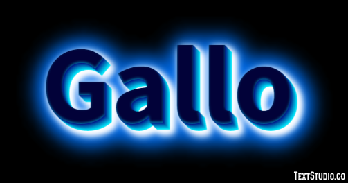 Gallo Effetto testo