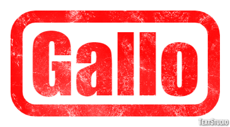 Gallo Effetto testo