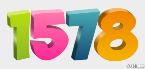 1578 Text Effect