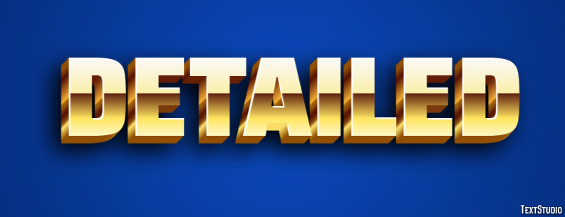 Detailed Text Effect