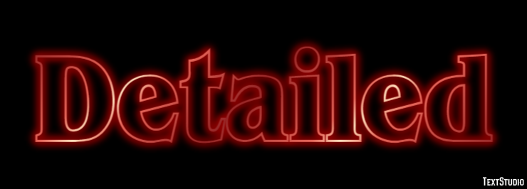 Detailed Text Effect