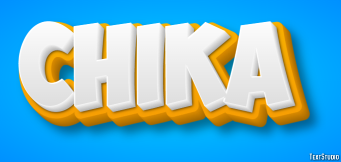 Chika Эффект текста