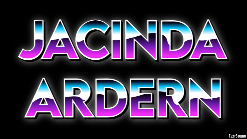 Jacinda Ardern Efecto de texto