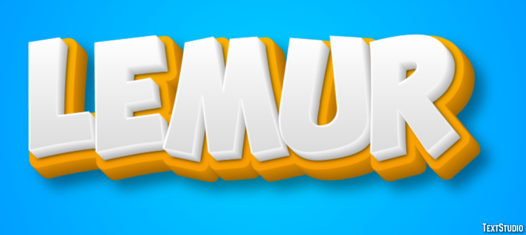 Lemur Effetto testo