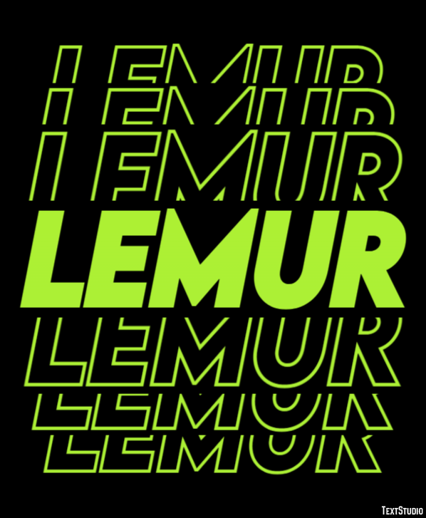 Lemur Effetto testo
