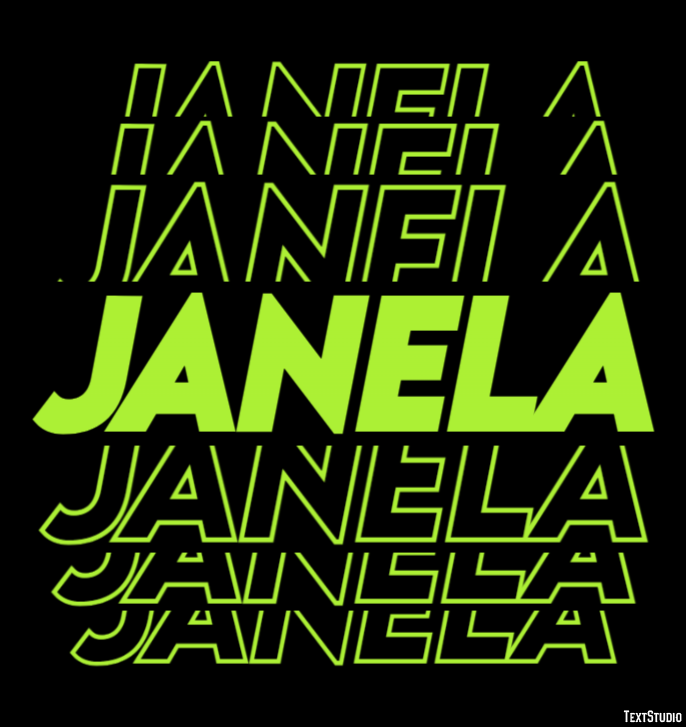 Janela Efeito do texto