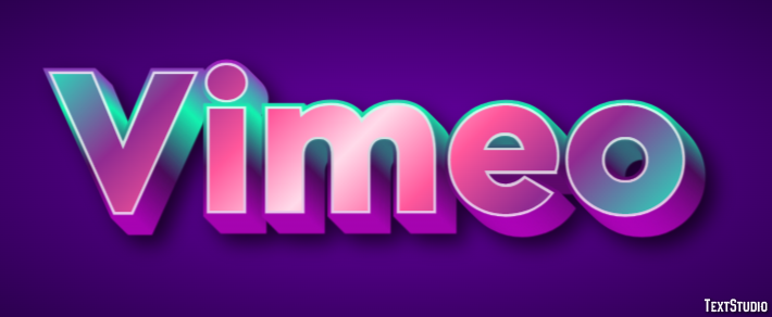 Vimeo Texteffekt