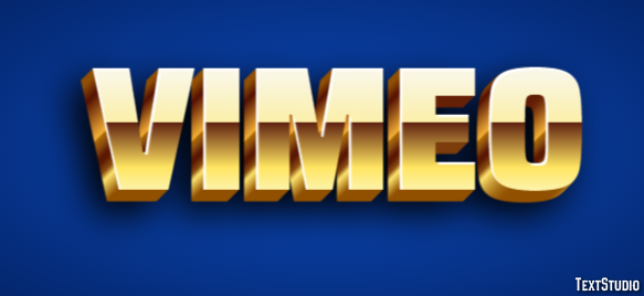Vimeo Texteffekt