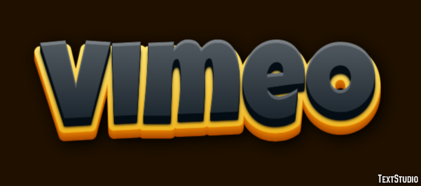 Vimeo Texteffekt