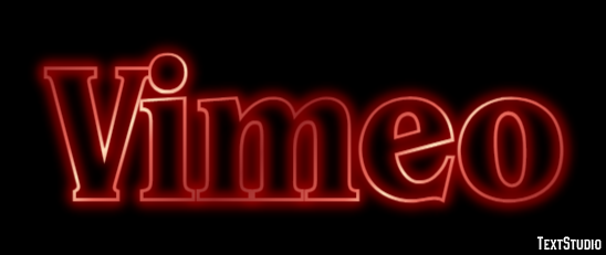 Vimeo Texteffekt