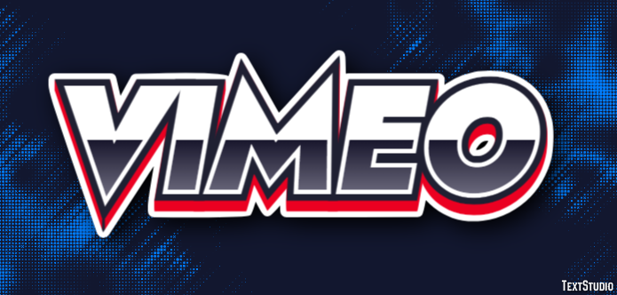 Vimeo Texteffekt