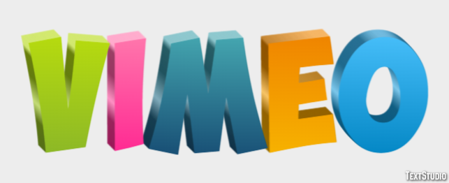 Vimeo Texteffekt
