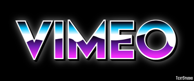 Vimeo Texteffekt