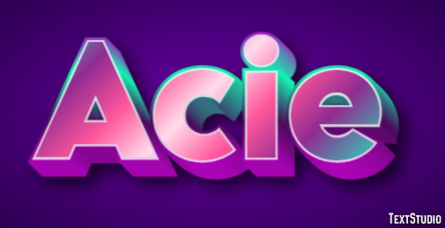 Acie Text effect