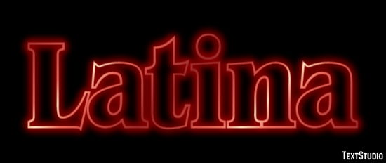 Latina Efecto de Texto