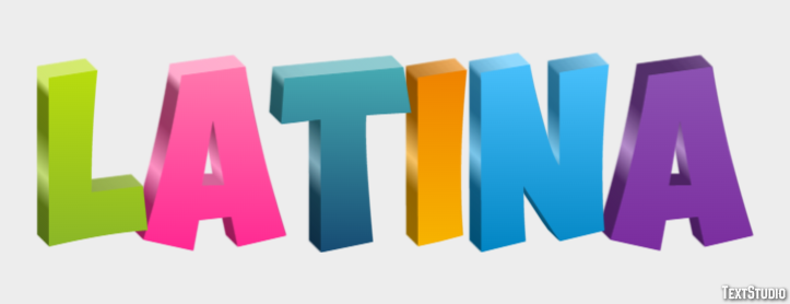 Latina Efecto de Texto