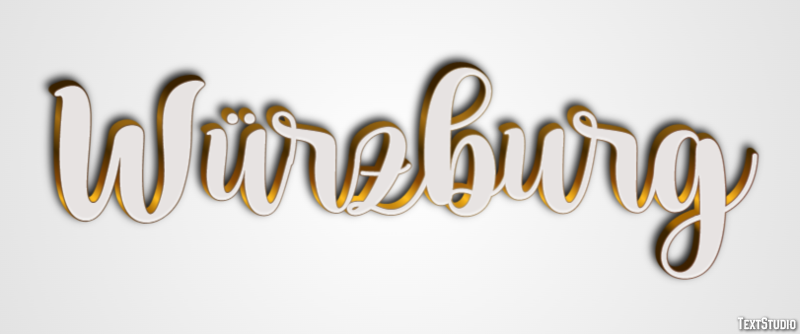 Würzburg Efeito de texto