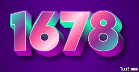 1678 Text Effect