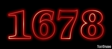 1678 Text Effect