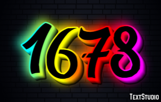 1678 Text Effect
