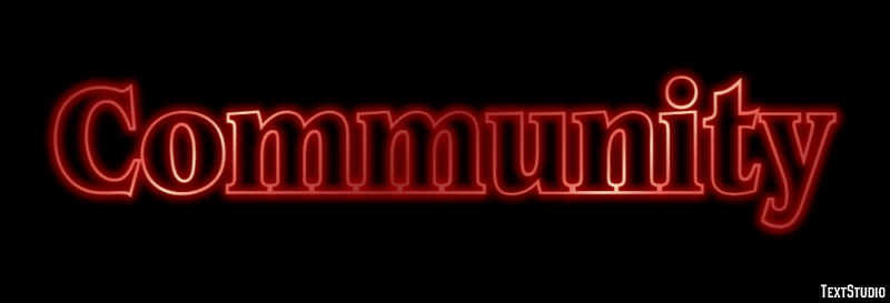 Community Efeito de texto