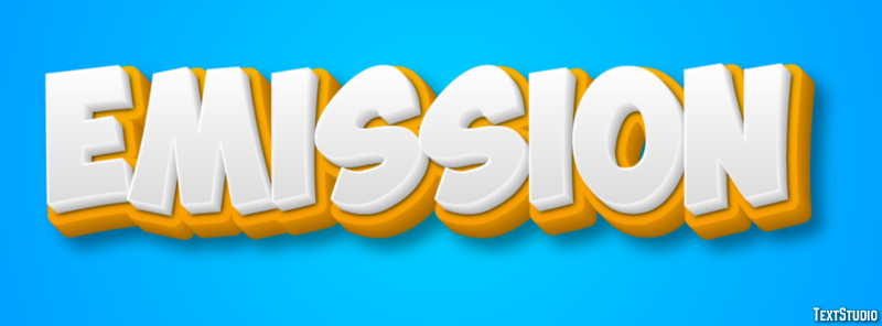 Emission Text Effect