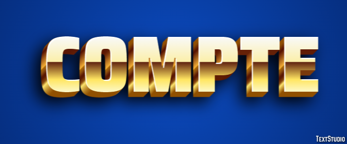 Compte Text effect