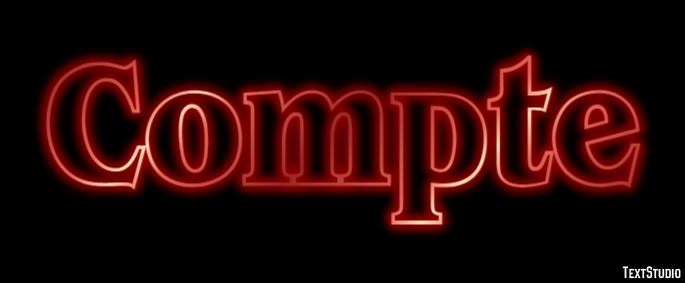 Compte Text effect