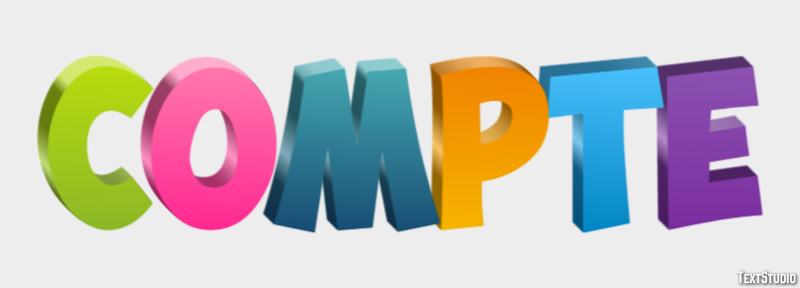 Compte Text effect