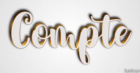 Compte Text effect