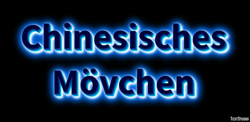 Chinesisches Mövchen Texteffekt