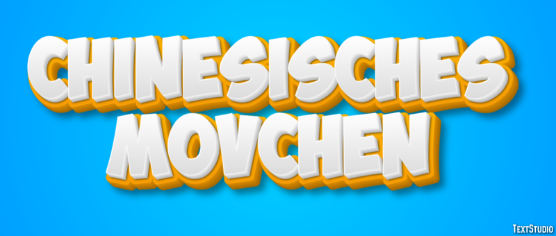 Chinesisches Mövchen Texteffekt