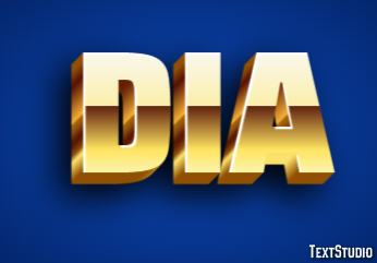 Dia Efeito de texto