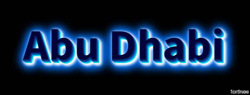 Abu Dhabi Effetto testo