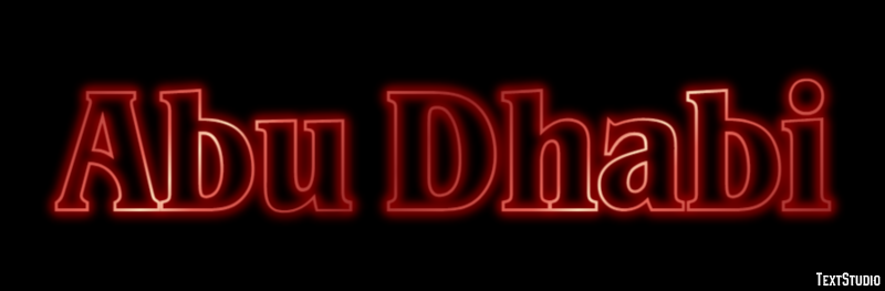 Abu Dhabi Effetto testo