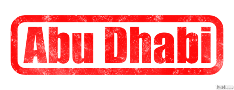 Abu Dhabi Efekt tekstowy