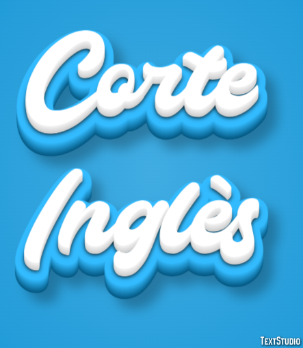 Corte Inglès Effetto testo