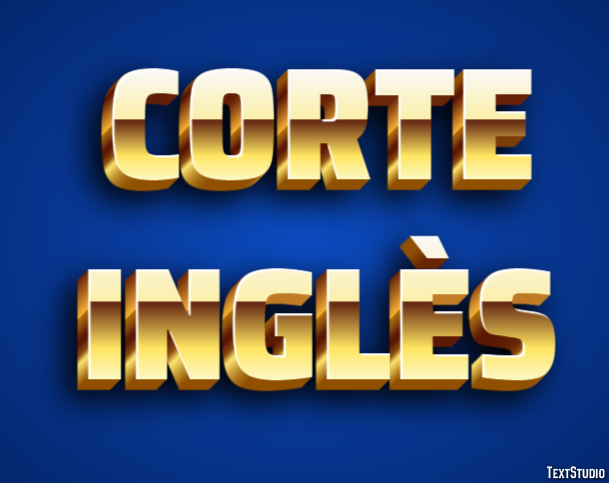 Corte Inglès Эффект текста