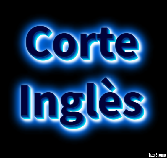 Corte Inglès Effetto testo