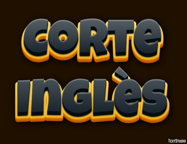 Corte Inglès Эффект текста