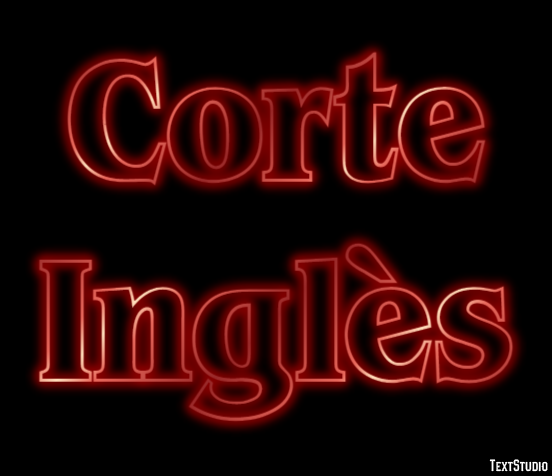 Corte Inglès Effetto testo