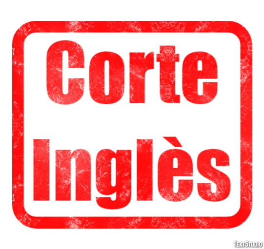 Corte Inglès Effetto testo