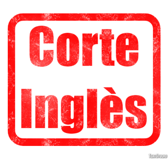 Corte Inglès Effetto testo