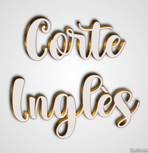 Corte Inglès Effetto testo