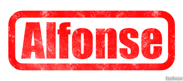 Alfonse Text effect