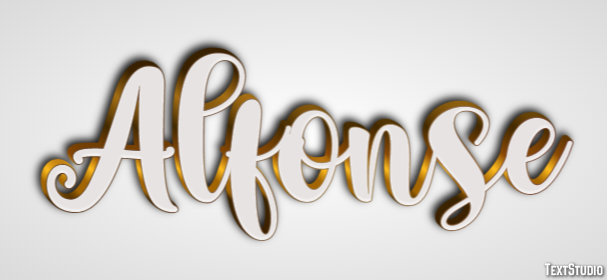 Alfonse Text effect